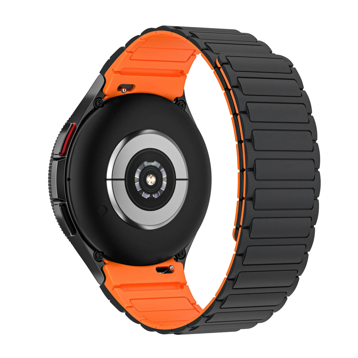 Galaxy Watch silicone band#color_Black orange