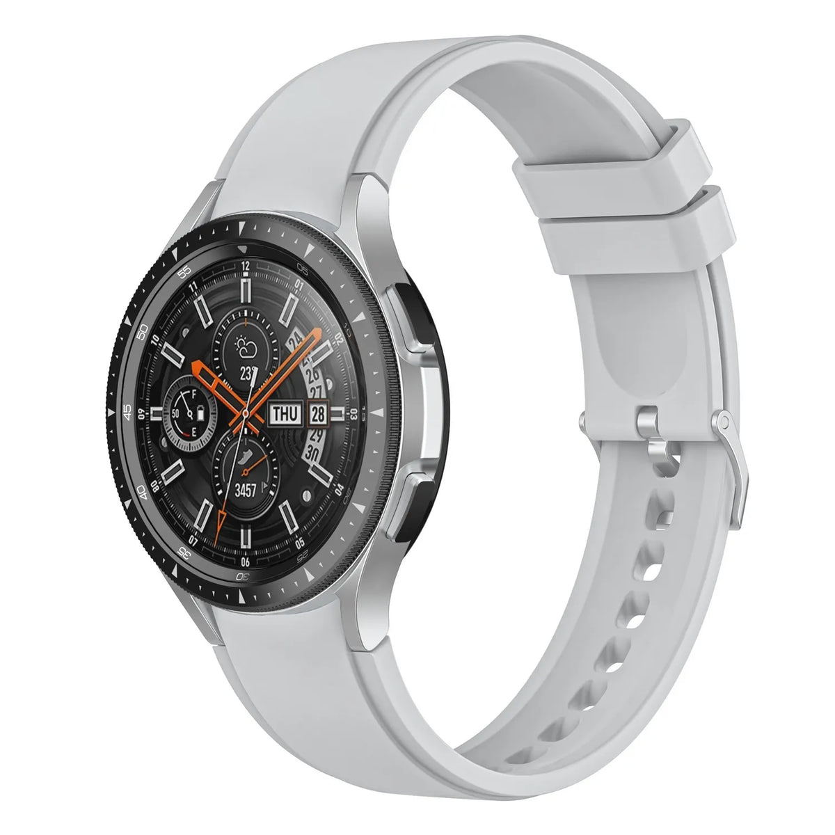 Galaxy Watch silicone band#color_light gray