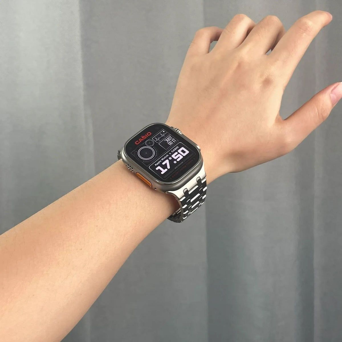 Apple Watch steel band#color_silver