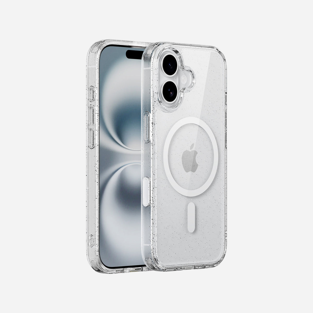 Glitter iPhone 17 Clear Case with MagSafe