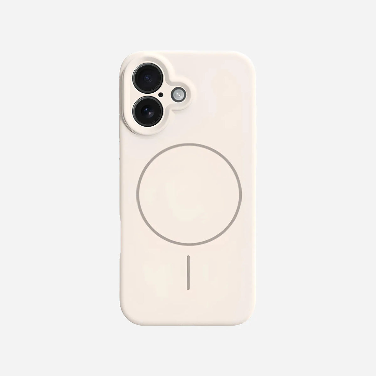 iPhone 16 silicone case with MagSafe#color_antique white