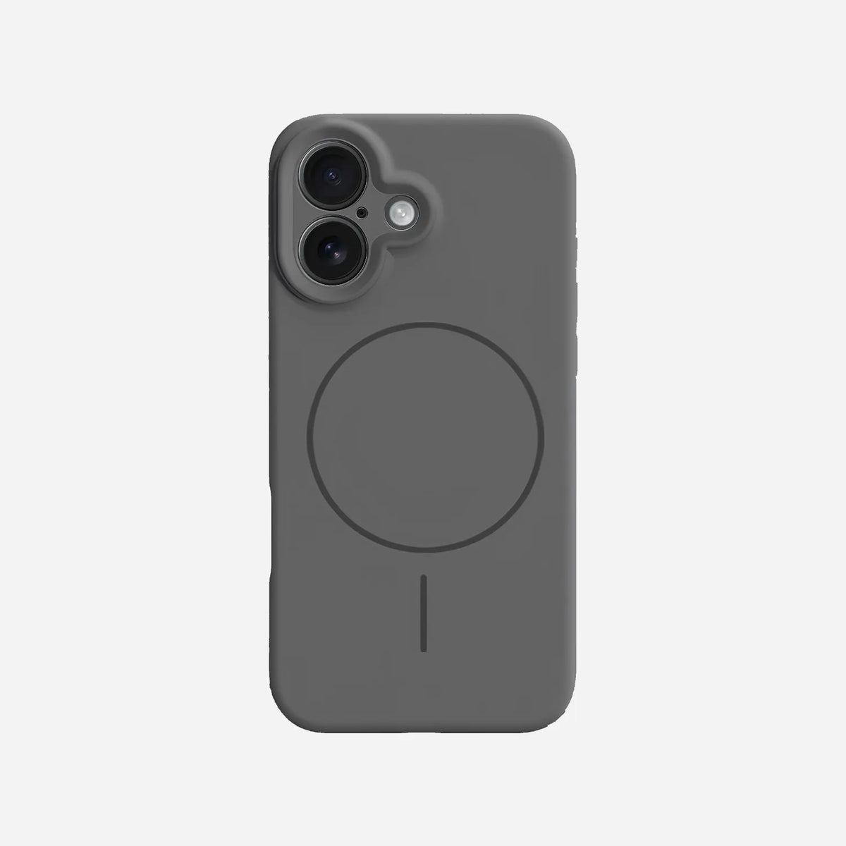 iPhone 16 silicone case with MagSafe#color_space gray