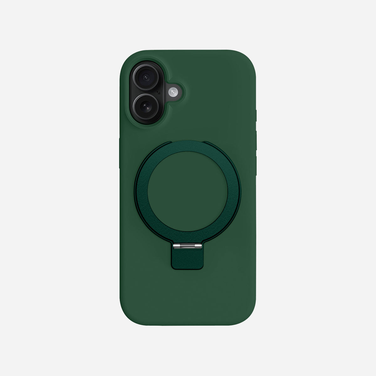 iPhone 16 silicone case with stand#color_forest green