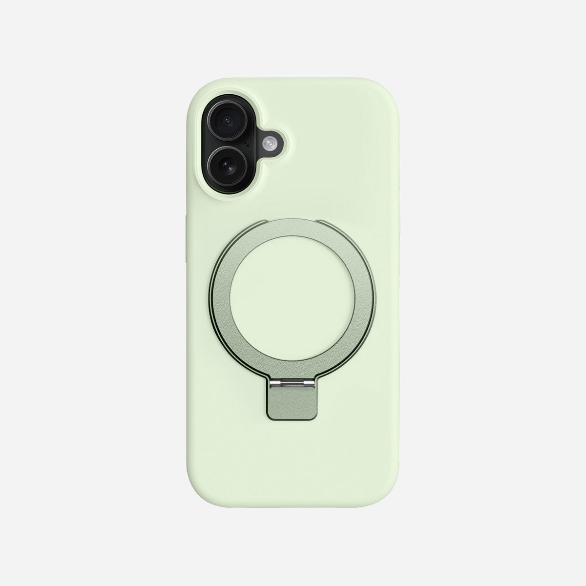 iPhone 16 silicone case with stand#color_mint green