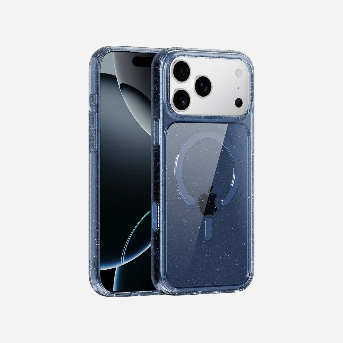 Glitter iPhone 17 Pro Clear Case with MagSafe