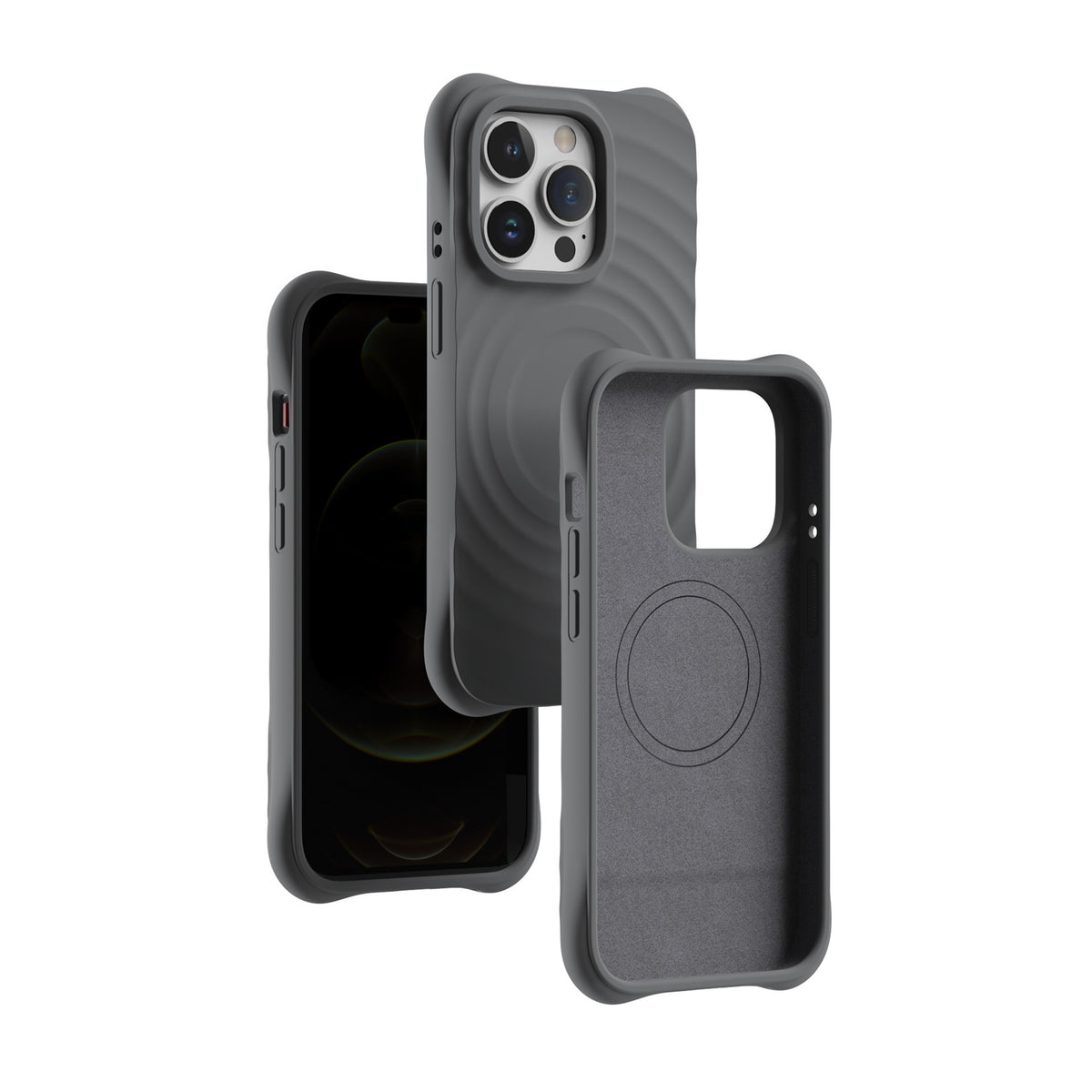 iPhone silicone case with MagSafe#color_black