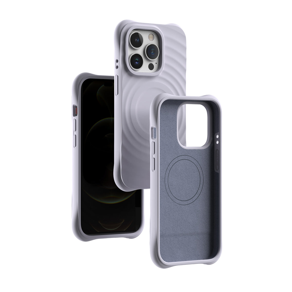 iPhone silicone case with MagSafe#color_light purple