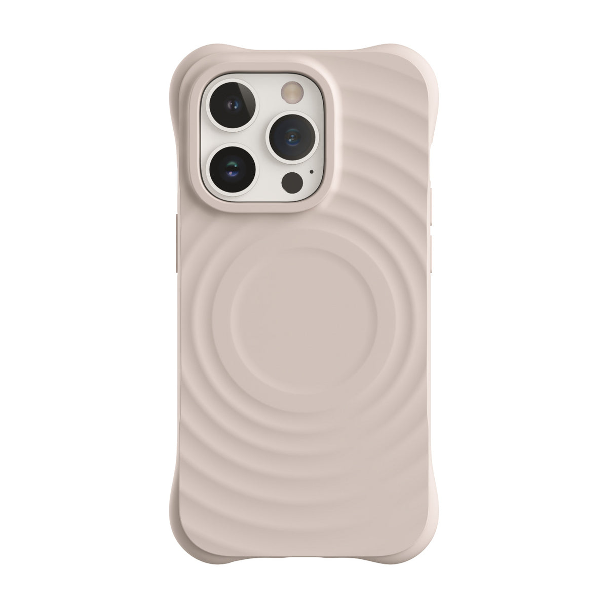 iPhone silicone case with MagSafe#color_pink sand