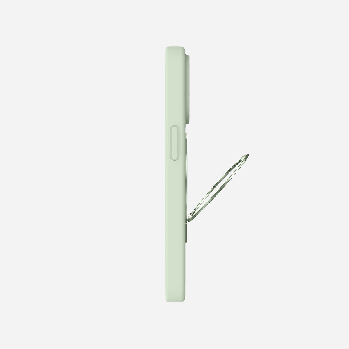 iPhone 15 Pro Max silicone case with Stand#color_mint green