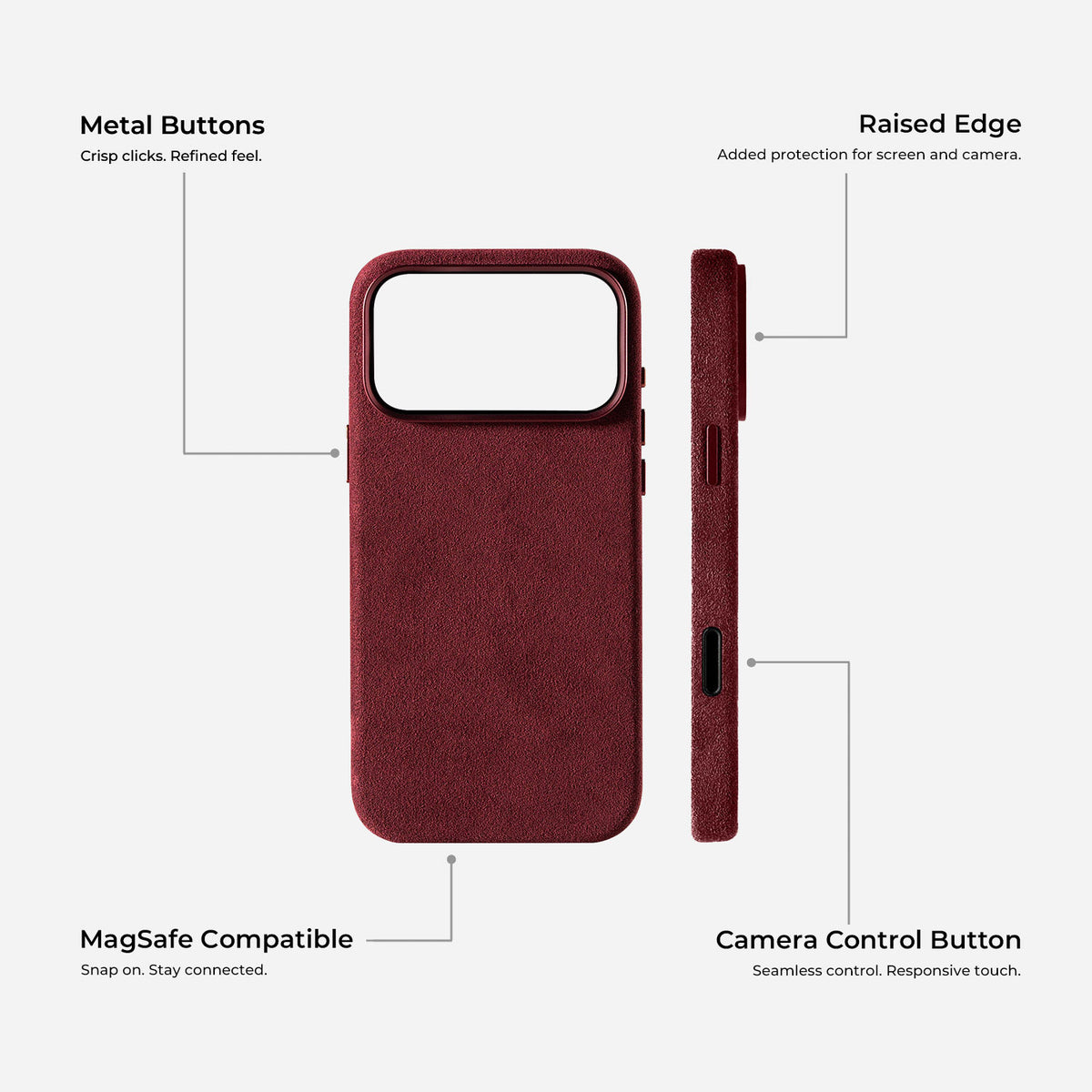 iPhone 18 Pro Max Alcantara Case