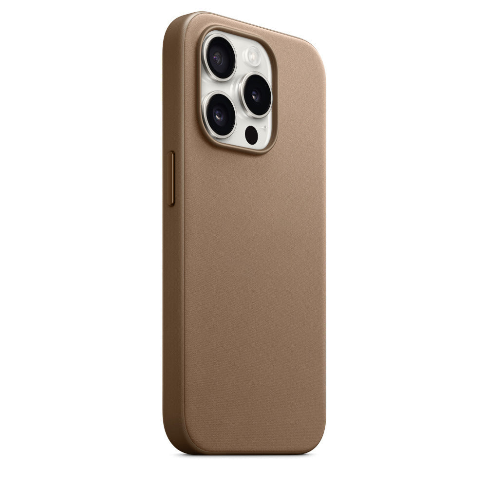iPhone 15 Pro Max fine woven case with MagSafe#color_light brown
