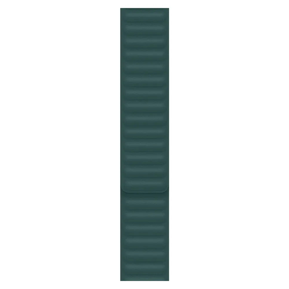 Apple Watch leather link band#color_teal