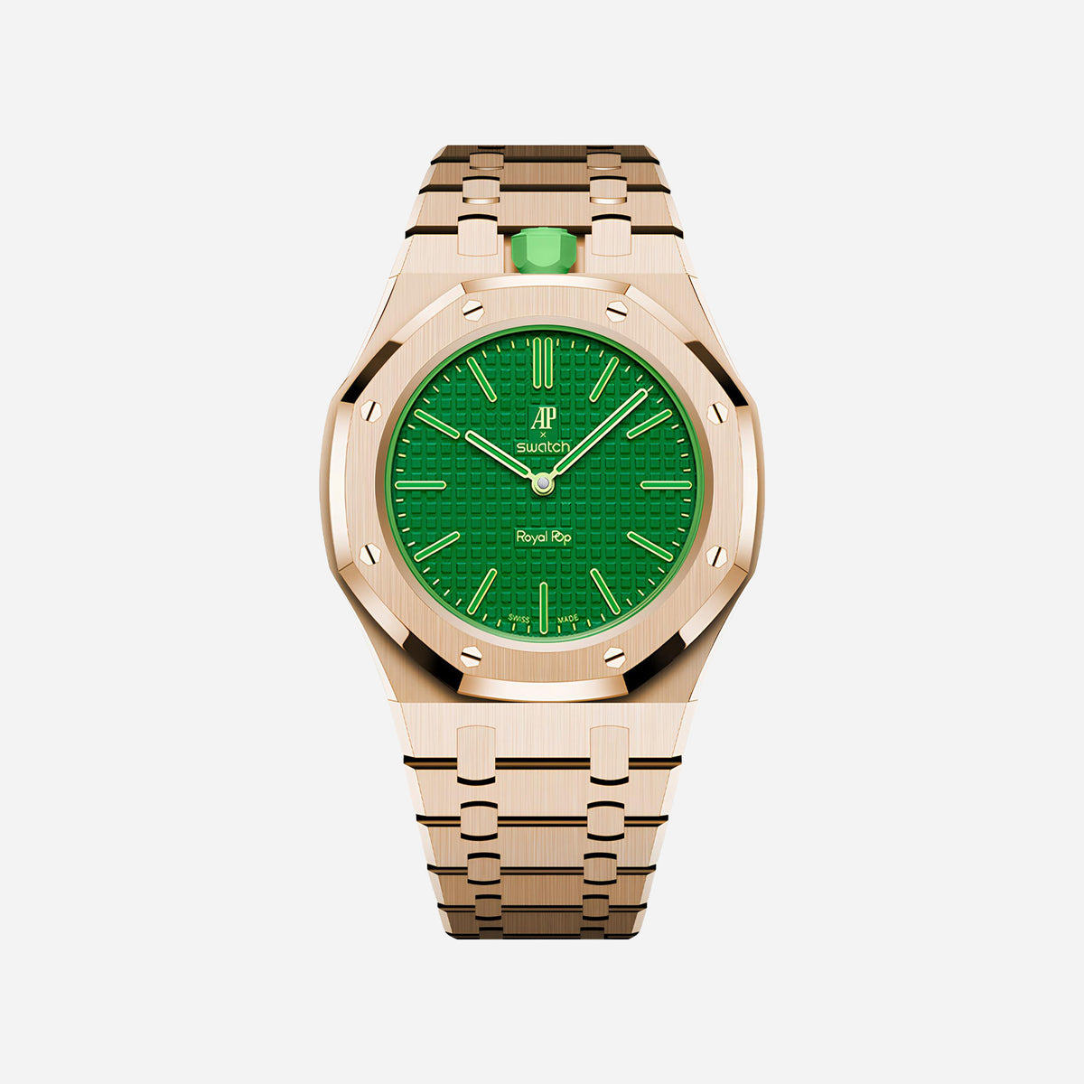 Rose Gold Stainless Steel Bracelet & Case for AP x Swatch Royal Pop