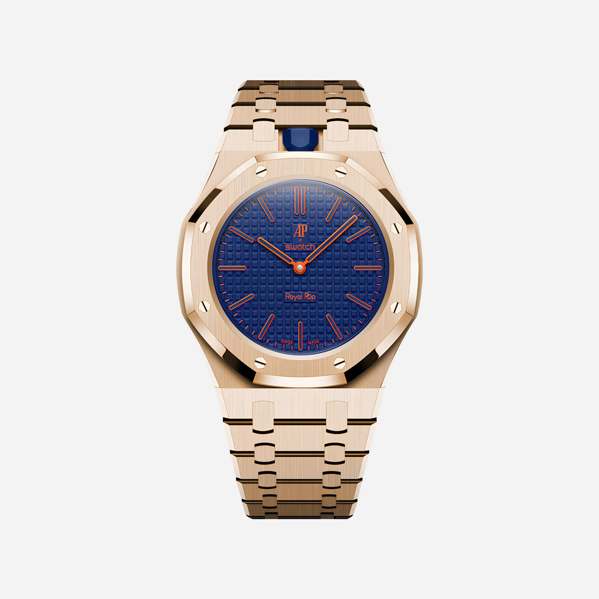 Rose Gold Stainless Steel Bracelet & Case for AP x Swatch Royal Pop