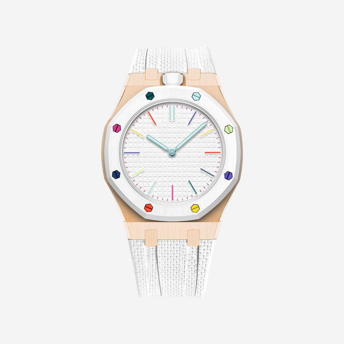 Rubber Strap & Case for AP x Swatch Royal Pop HUIT BLANC