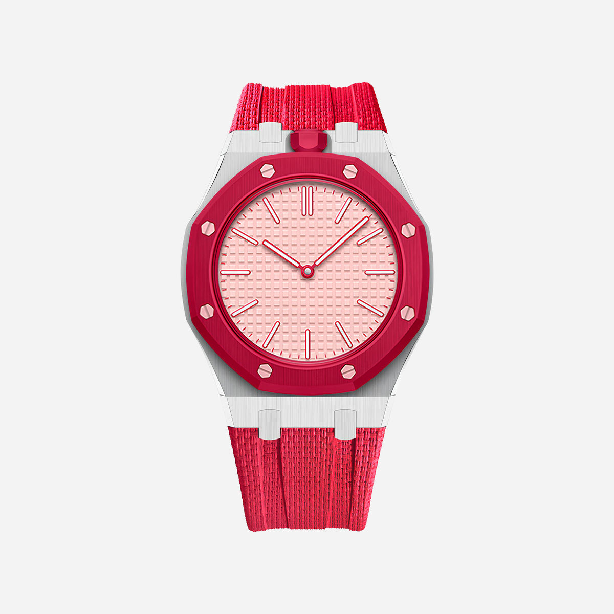Rubber Strap & Case for AP x Swatch Royal Pop OTTO ROSSO