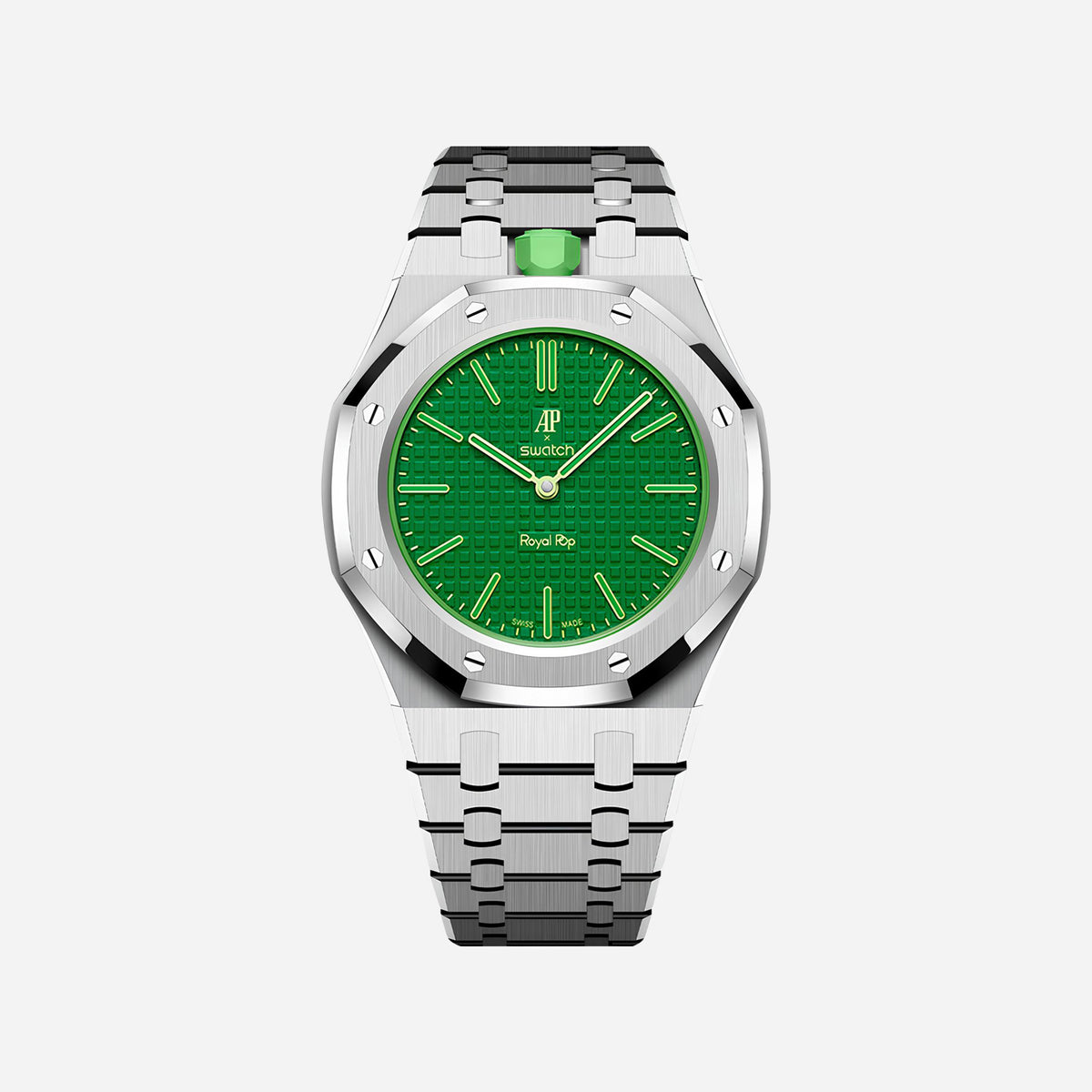 Stainless Steel Bracelet & Case for AP x Swatch Royal Pop