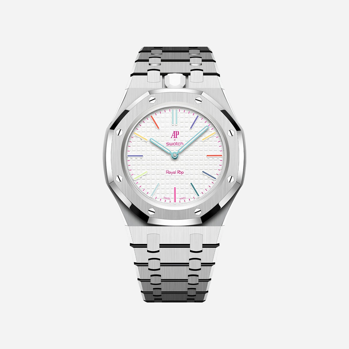 Stainless Steel Bracelet & Case for AP x Swatch Royal Pop