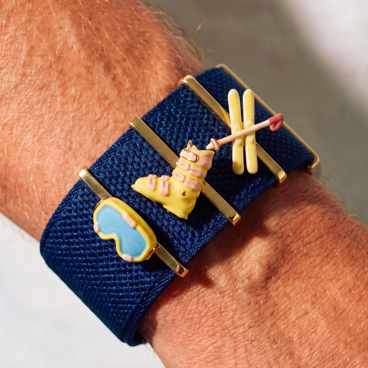 Winter Ski Whoop Charm
