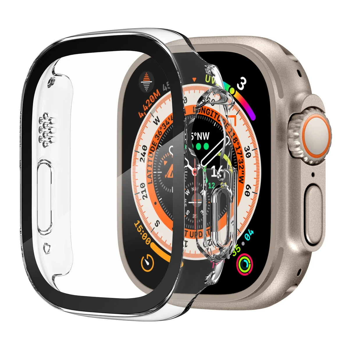 Apple Watch Ultra Screen Protector case - clear#color_clear