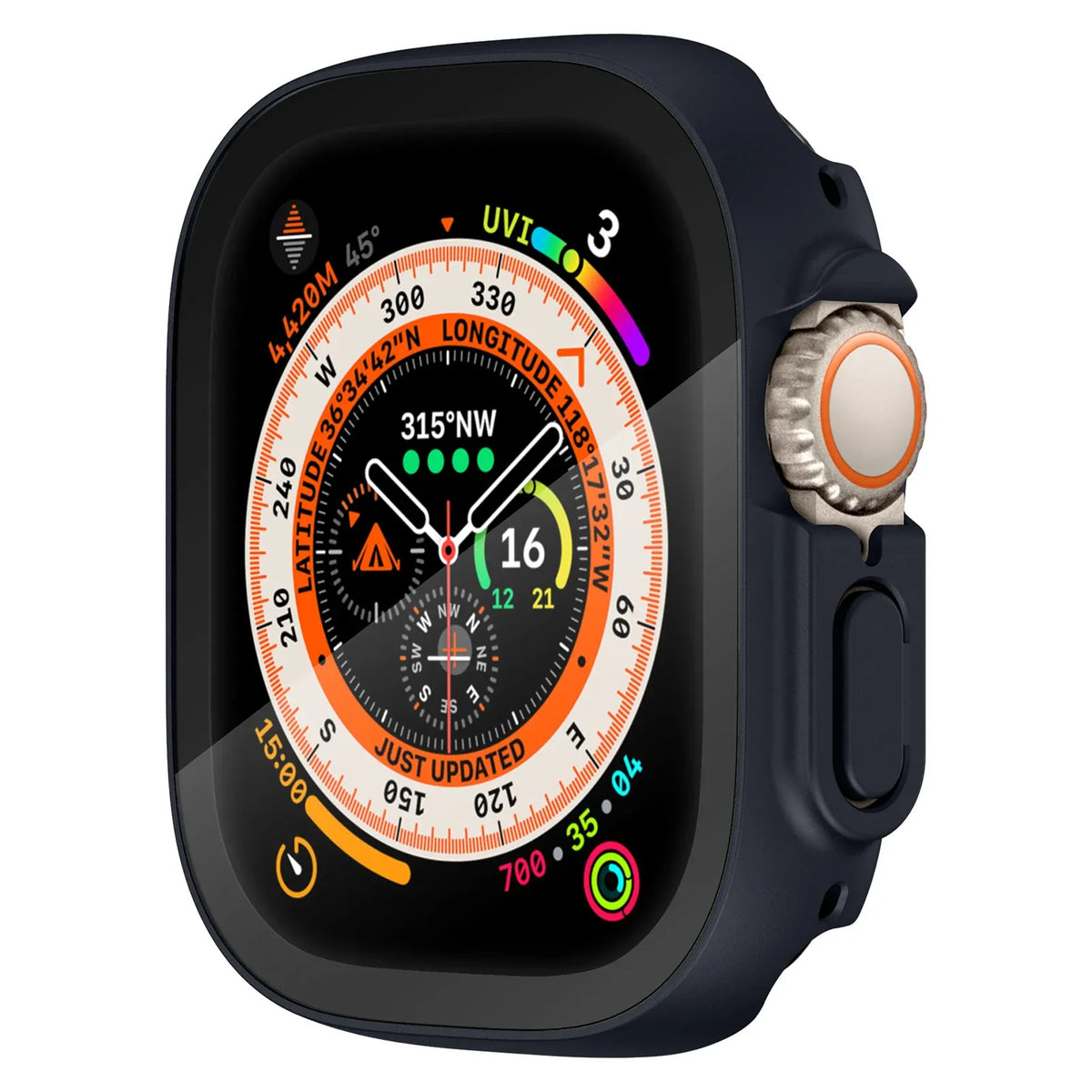 Apple Watch Ultra Screen Protector case - midnight blue#color_midnight blue