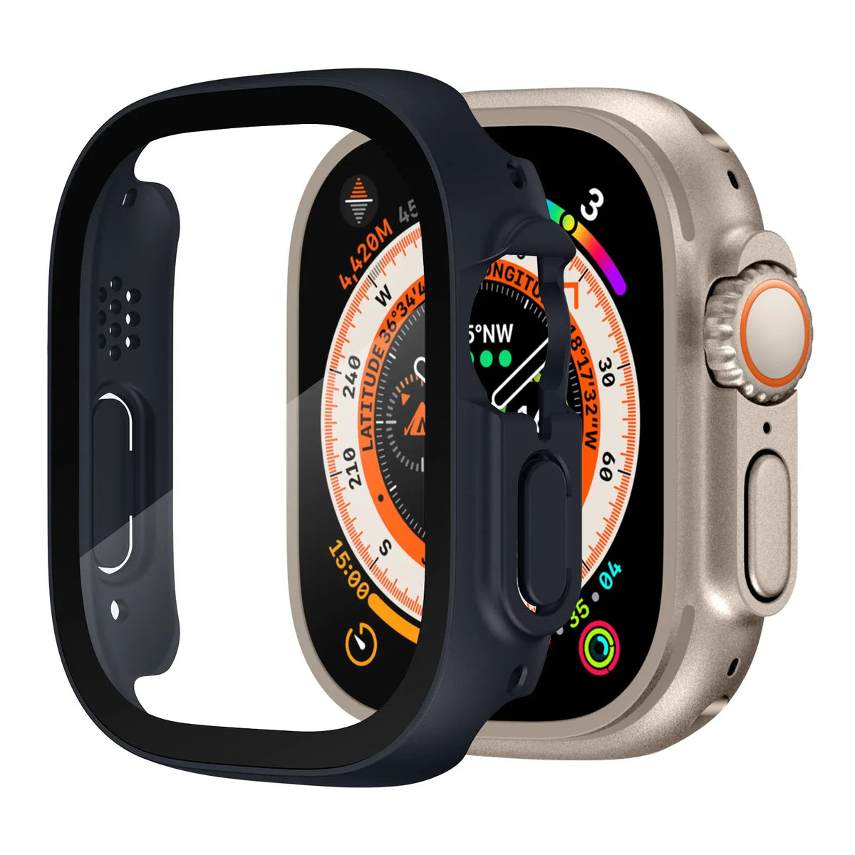 Apple Watch Ultra Screen Protector case - midnight blue#color_midnight blue