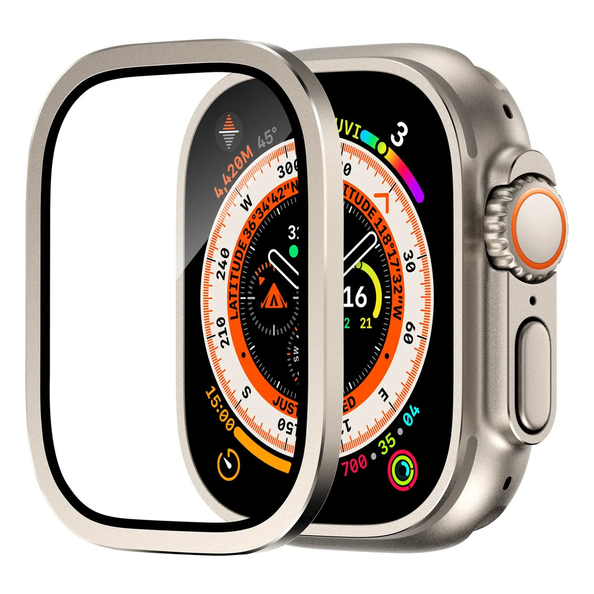 Apple Watch Ultra Screen Protector - silver#color_silver