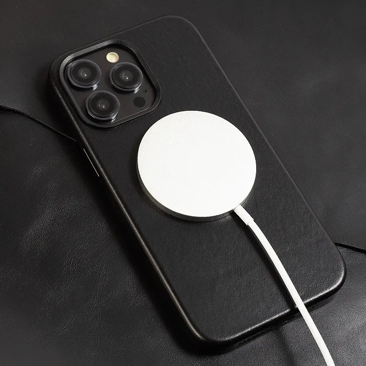 جراب جلدي لهاتف آيفون (MagSafe)