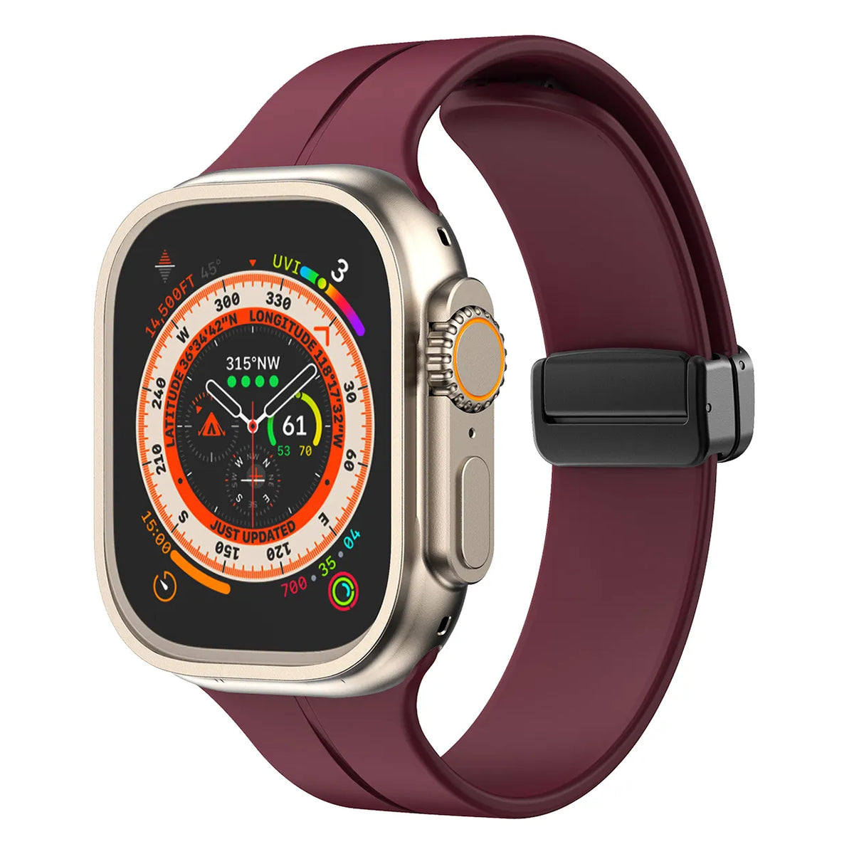 Magnetic sports band - wine red#color_wine red